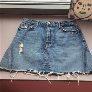 grlfrnd denim skirt
